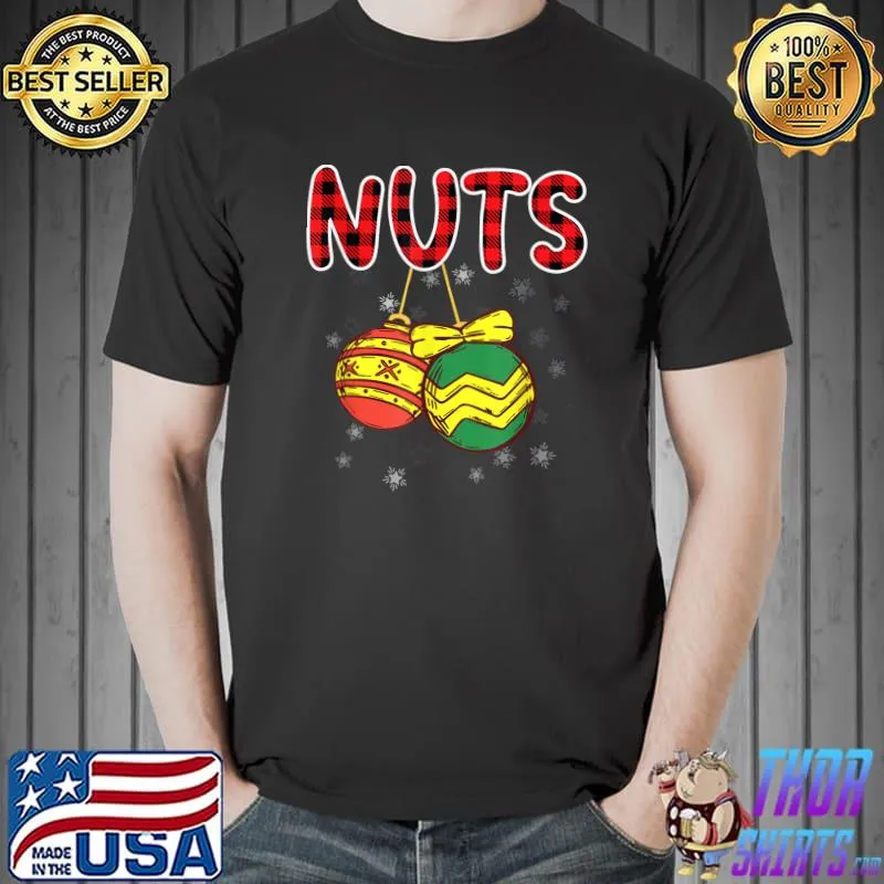 Christmas Couples Chestnuts Chest Nuts Funny Matching Xmas T-Shirt Unisex