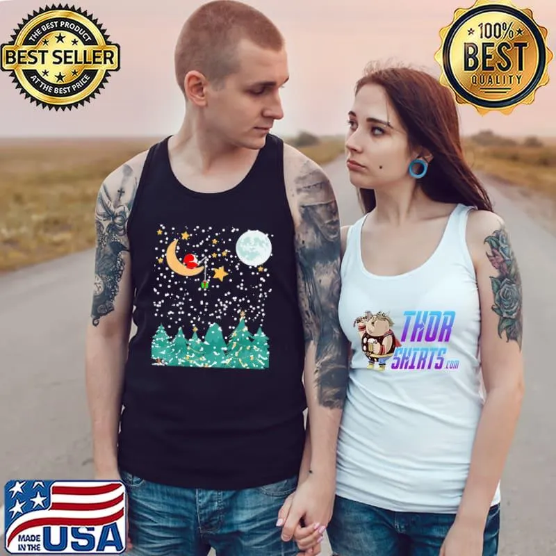 Classic Santa Fishing For Gifts , Ugly Christmas sweater TShirt Tank Top