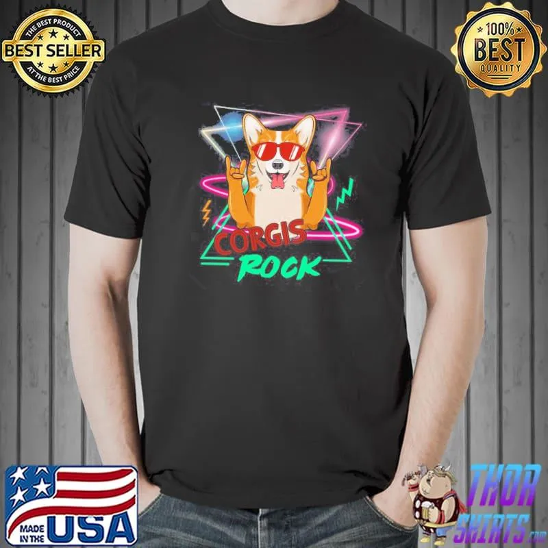 Corgis Rock Unisex T-Shirt