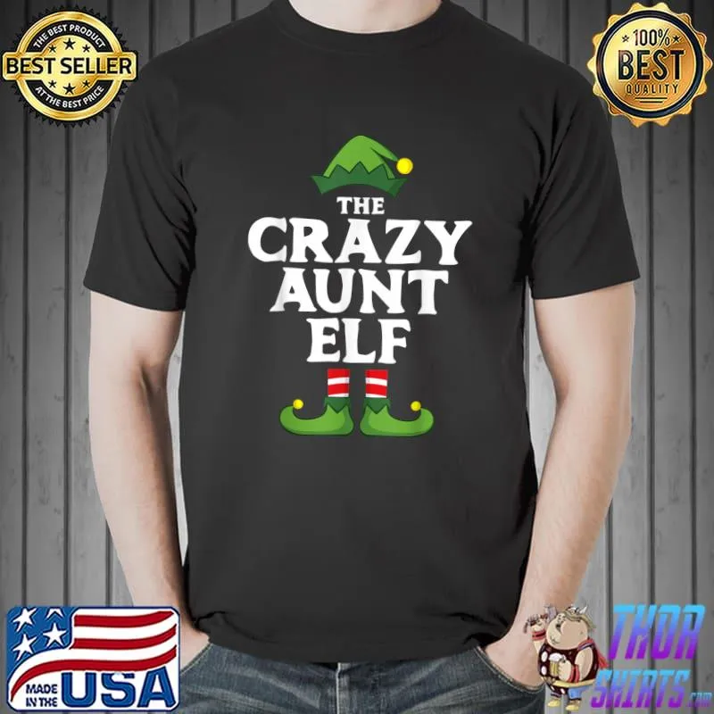 Crazy Aunt Matching Family Group Christmas Pajama T-Shirt Unisex