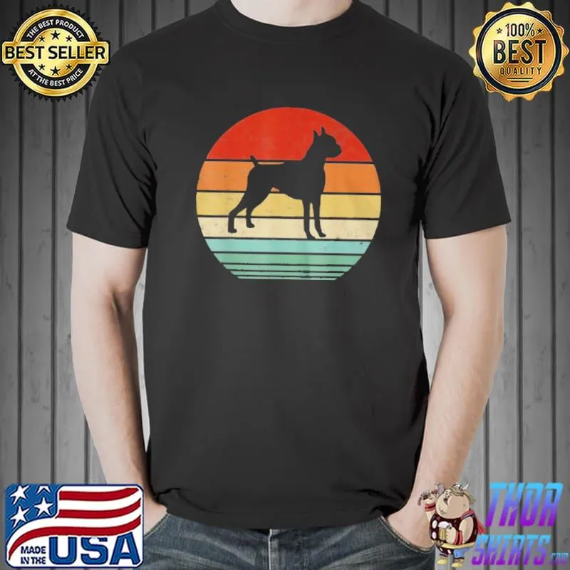 Distressed vintage Boxer dog puppy pet shirt