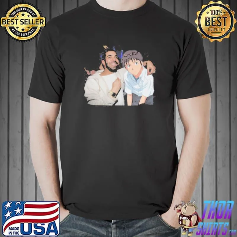 Drake Evangelion Aubrey Drake Graham Shinji Ikari Shirt Unisex
