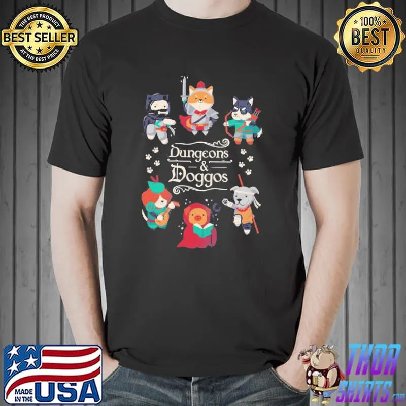 Dungeons And Doggos Dragons Unisex T-Shirt