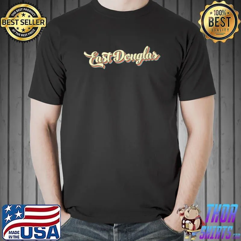 East Douglas TShirt Retro Art Baseball Font Vintage Premium T-Shirt