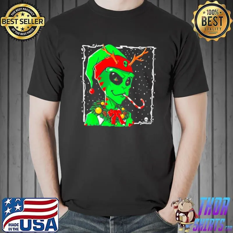 elf Xaliens Christmas Holiday Sweater Shirt