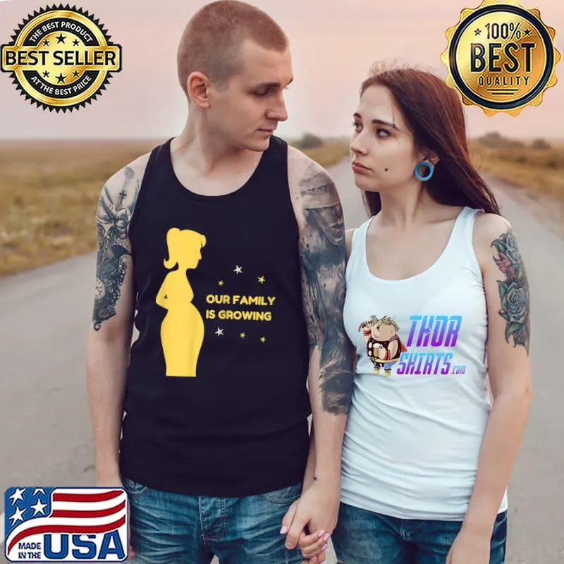 Family Is Growing MOM Grandma baby pregnant mom or sister T-Shirt Tank Top
