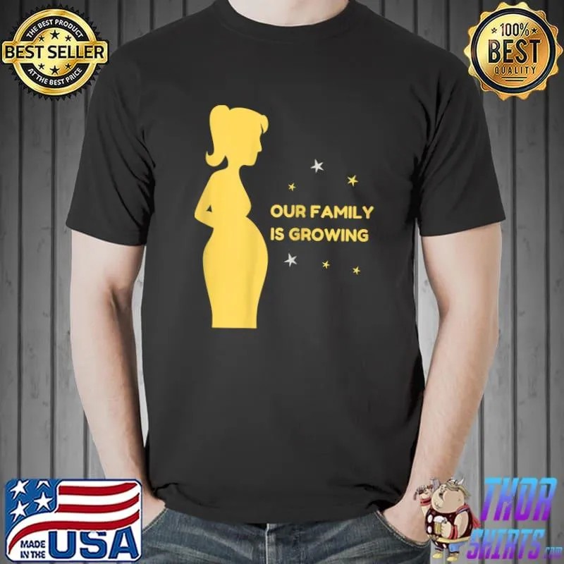 Family Is Growing MOM Grandma baby pregnant mom or sister T-Shirt Unisex