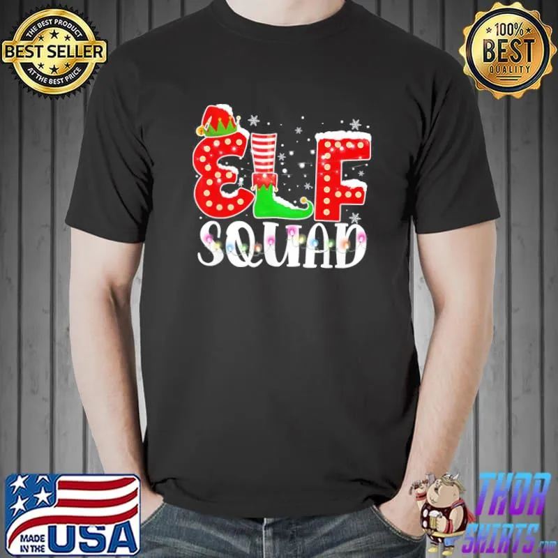 Family Matching Christmas Elf Squad T-Shirt