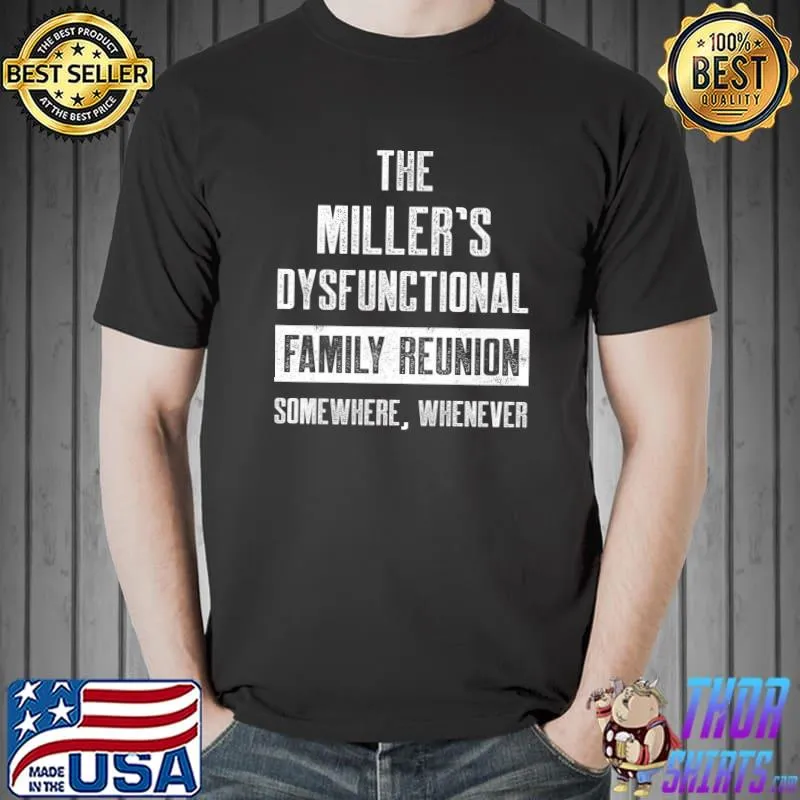 Family Surname Miller Funny Reunion Last Name Tag Premium T-Shirt