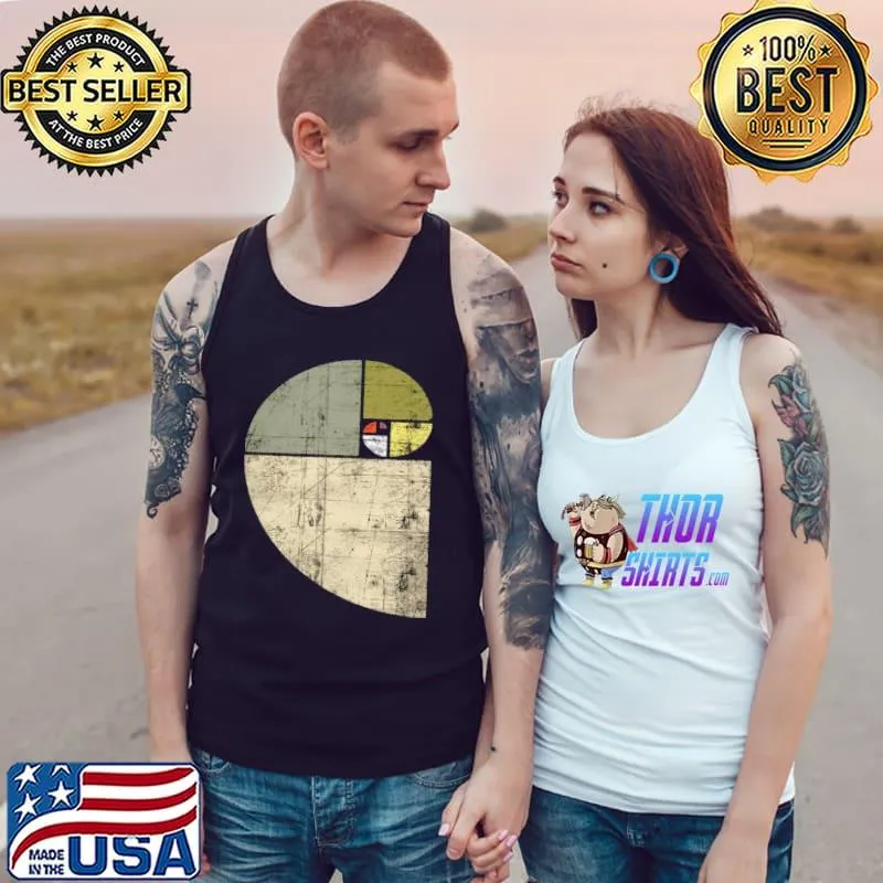 Fibonacci Spiral Sequence Golden Ratio Cool Math Langarmshirt Shirt Tank Top