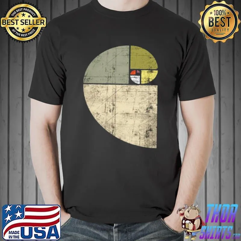 Fibonacci Spiral Sequence Golden Ratio Cool Math Langarmshirt Shirt