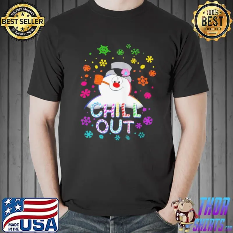 Frosty the snowman chill out portrait shirt