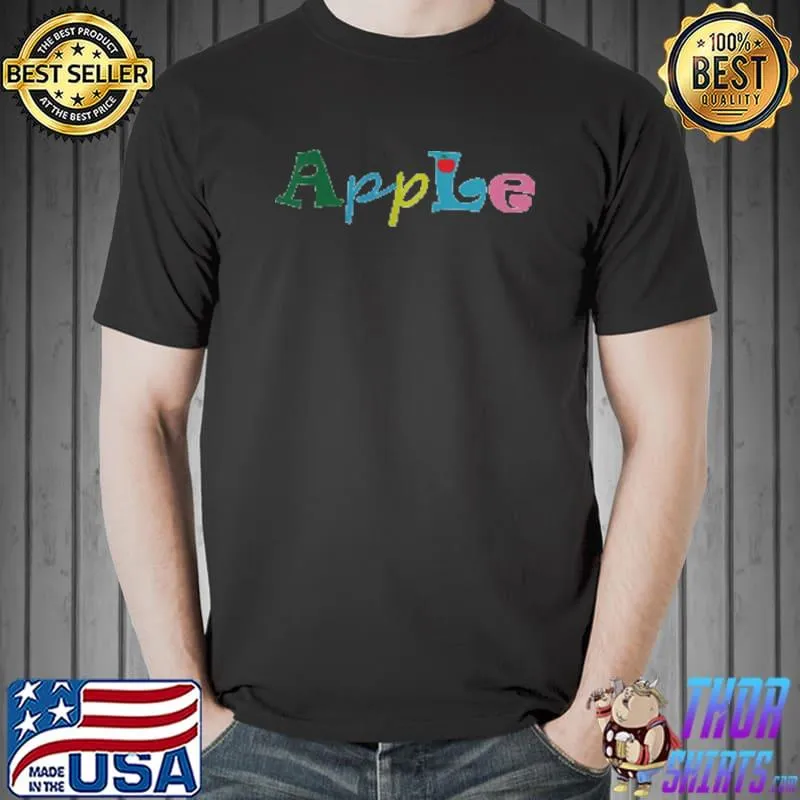 Funny Apple Colorful Shirt Unisex