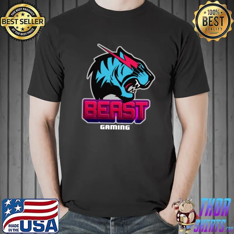 Funny Beast Gaming Women Men Girls Boys T-shirt