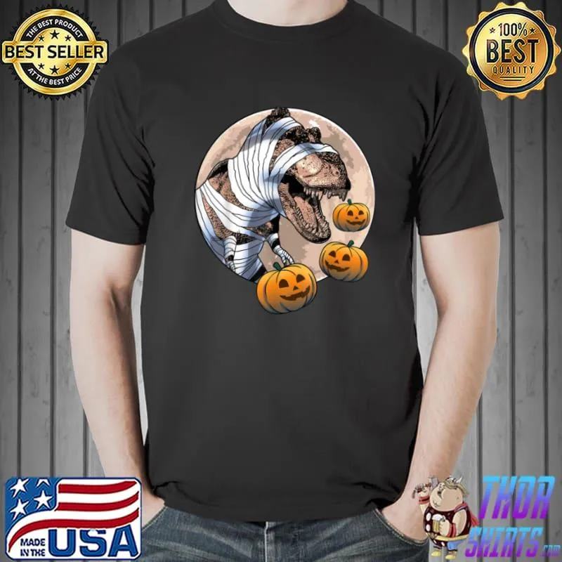 Funny Boo Trex TShirt Funny Halloween Day Scary Tees Women Pumpkin T Shirt
