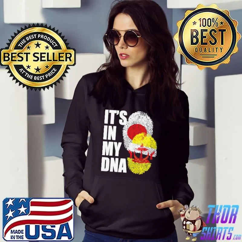 Funny Bruneian and japanese mix DNA flag heritage Hoodie