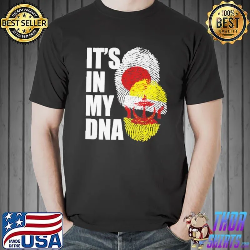 Funny Bruneian and japanese mix DNA flag heritage shirt