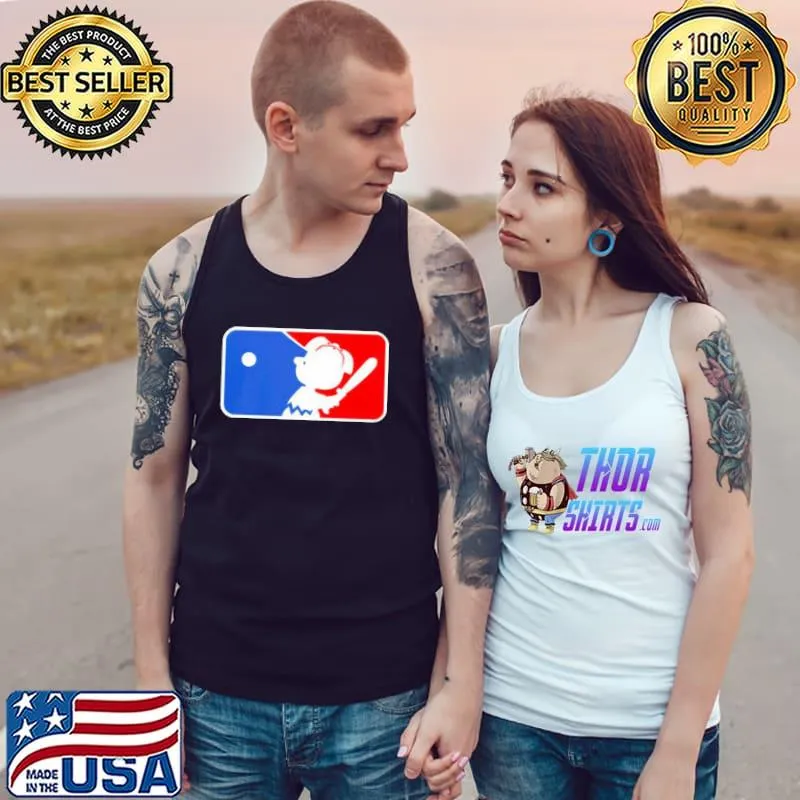 Funny Charlie brown major league baseball mlb Tank Top