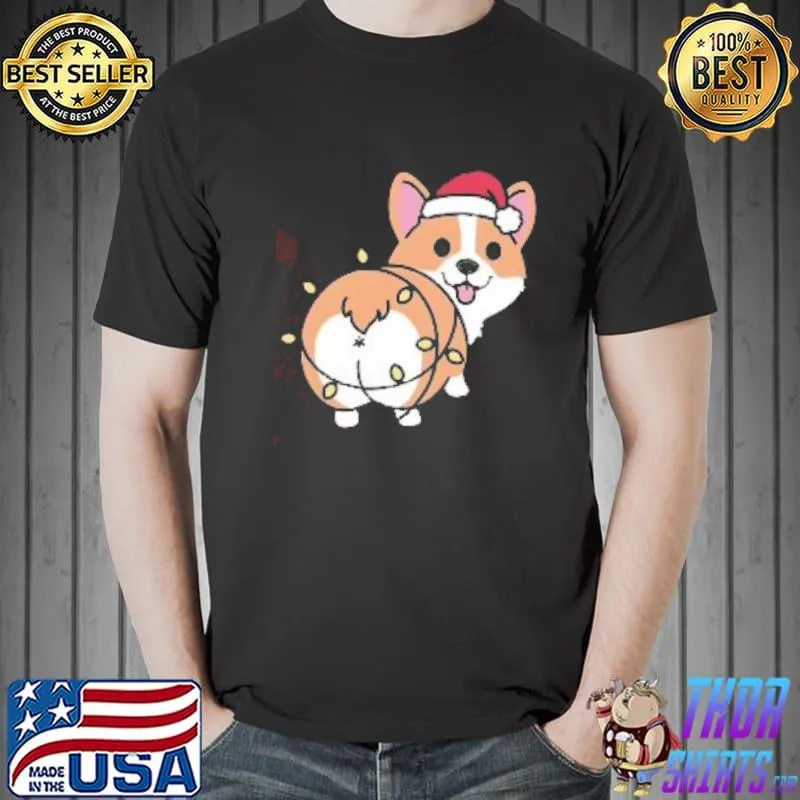 Funny Christmas Corgi Shirt Unisex