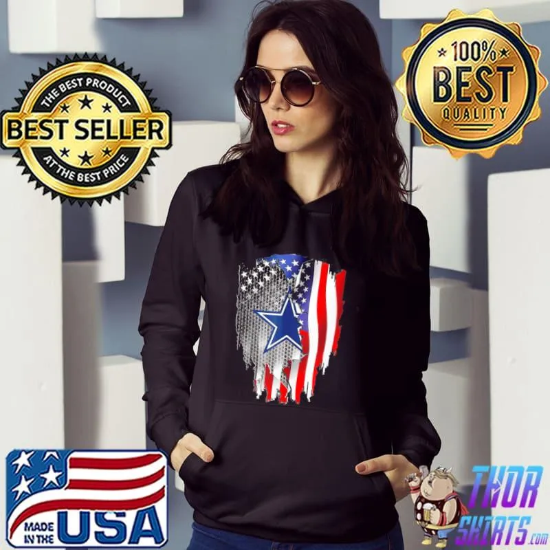Funny Dallas Fan Cowboys 4th Of July Flag Of America Shirt