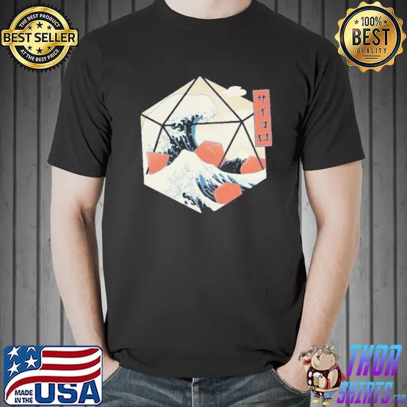 Funny Great Wave of Dice Shirt Unisex