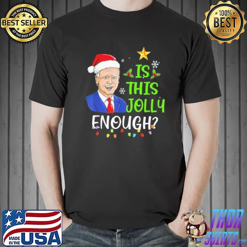 Funny Is This Jolly Enough Lets Go Branson Brandon Christmas T-Shirt