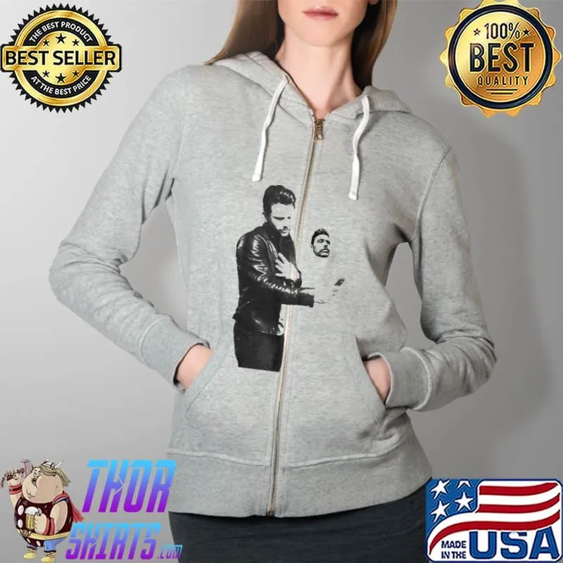 Funny James Franco Selfie Vintage Shirt Full Zip Hooded