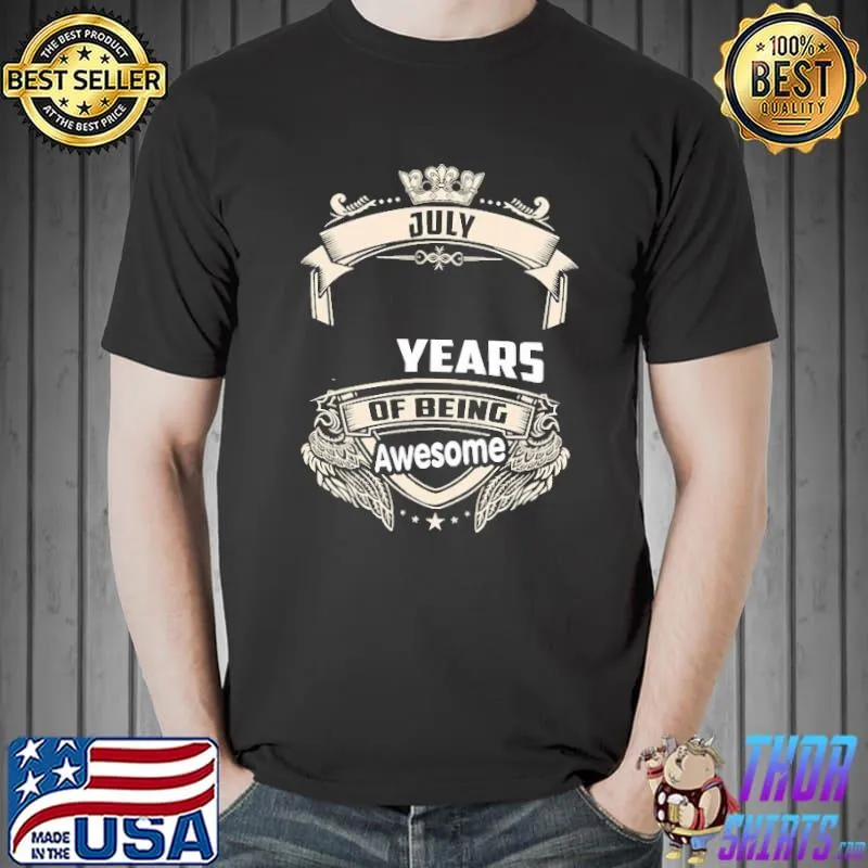 Funny July 1986 36 Years Of Being Awesome Shirt