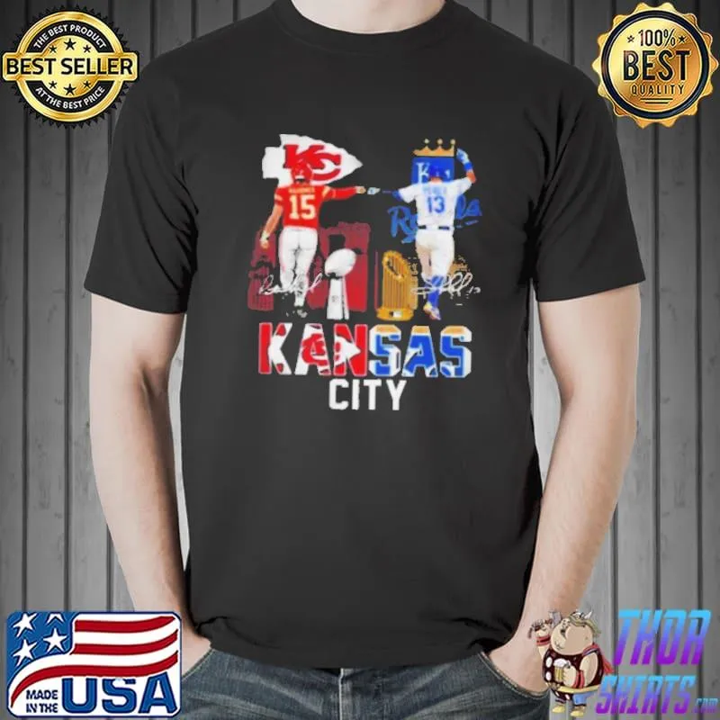 Funny Kansas City Chiefs Mahomes And Kansas City Royals Mahomes Perez Shirt