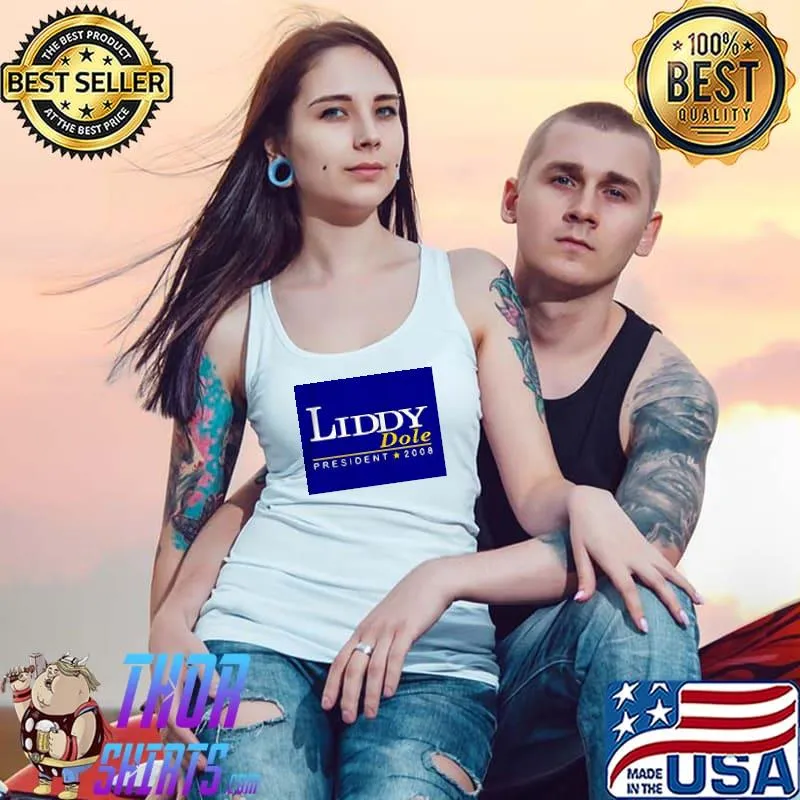 Funny Liddy Dole President 2008 Logo Shirt Tank Top