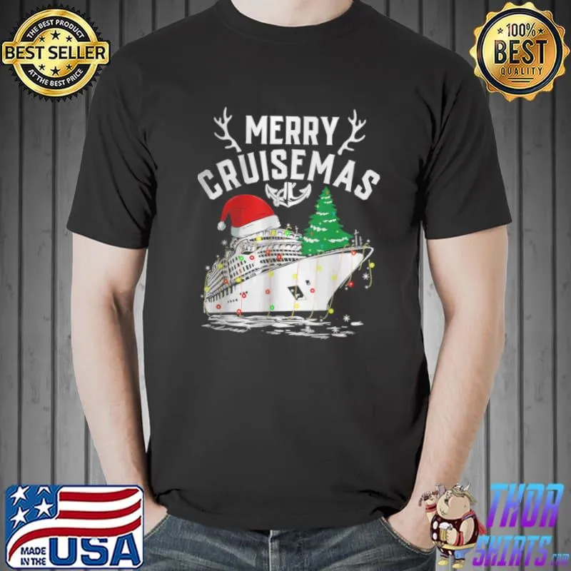 Funny Merry Cruisemas Cruise Ship Family Christmas Shirt