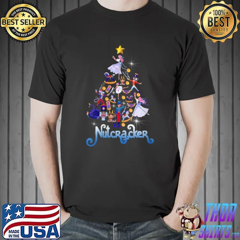 Funny Nutcracker Ballet Dancer Matching Family Christmas Ugly Xmas T-shirt