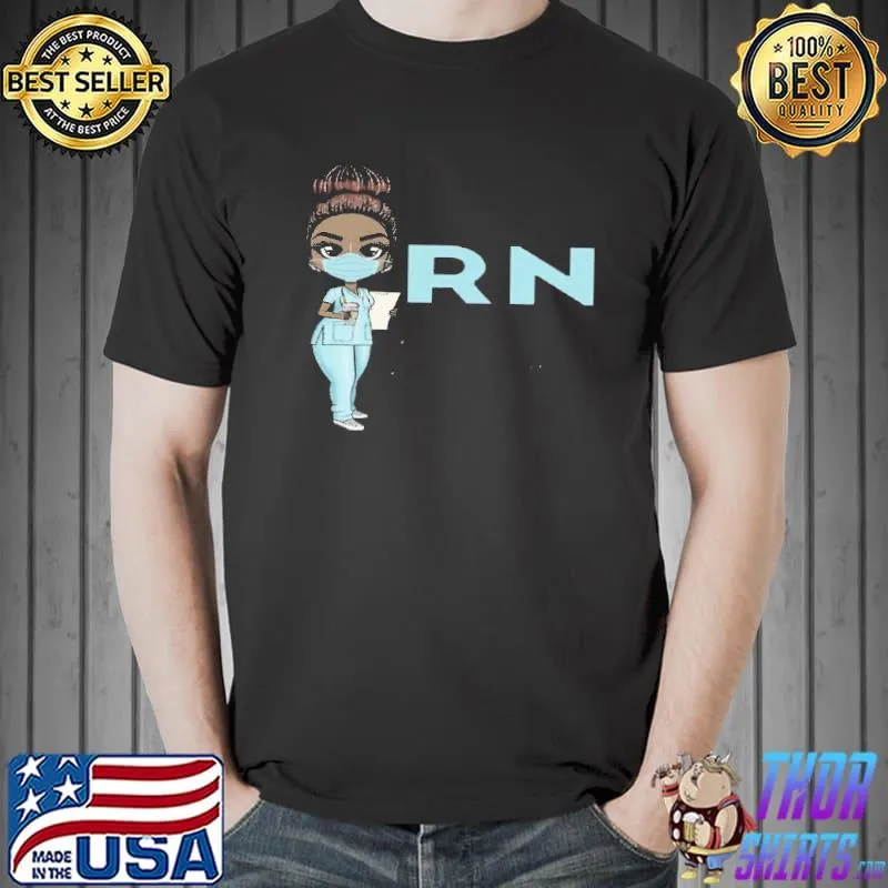Funny RN Good Hands Black Nurse Unisex T-Shirt