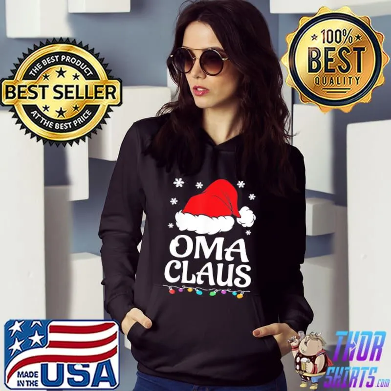 Funny Santa Oma Claus Christmas Matching Family T-Shirt
