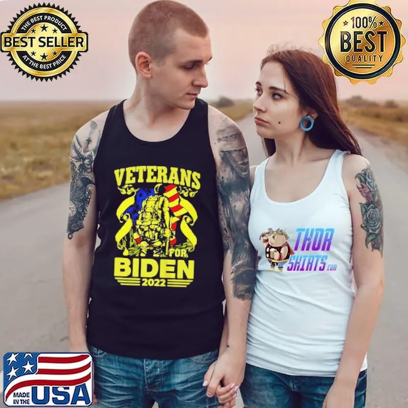 Funny Veterans for Biden 2022 Tank Top