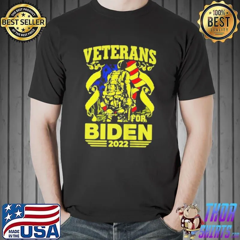Funny Veterans for Biden 2022 shirt