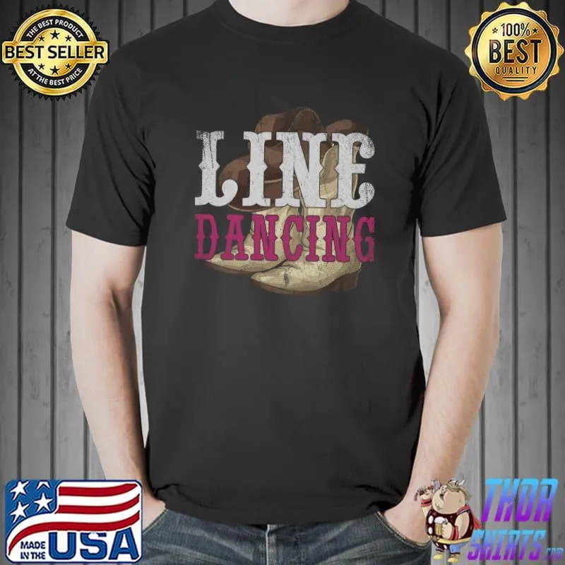 Funny Western Line Dancing Cowboy Line Dancer Line Dance T-shirt
