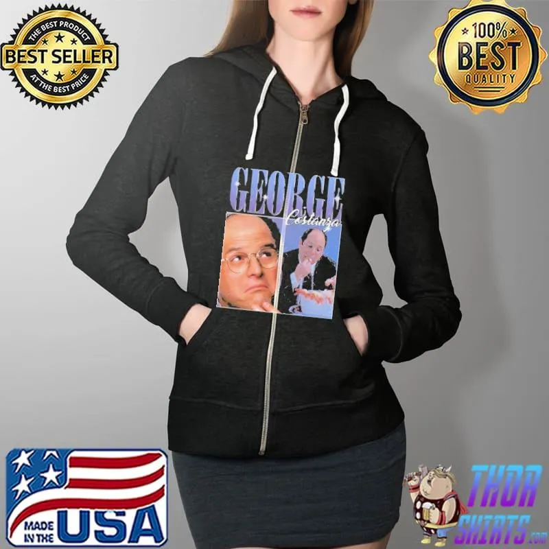 George Costanza Seinfield Shirt Full Zip Hooded