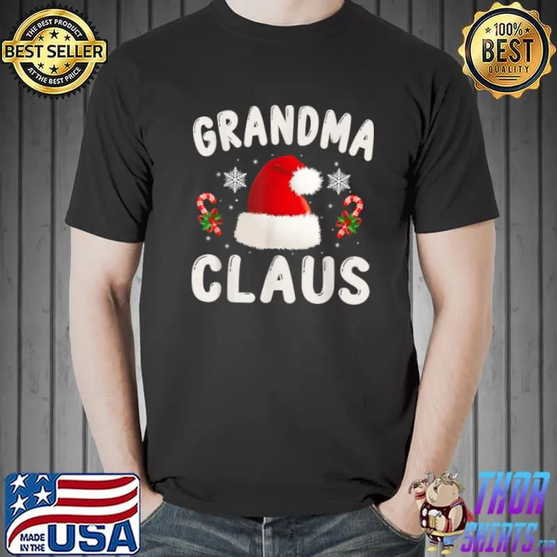 Grandma Claus Shirt Christmas Pajama Family Matching Xmas T Shirt