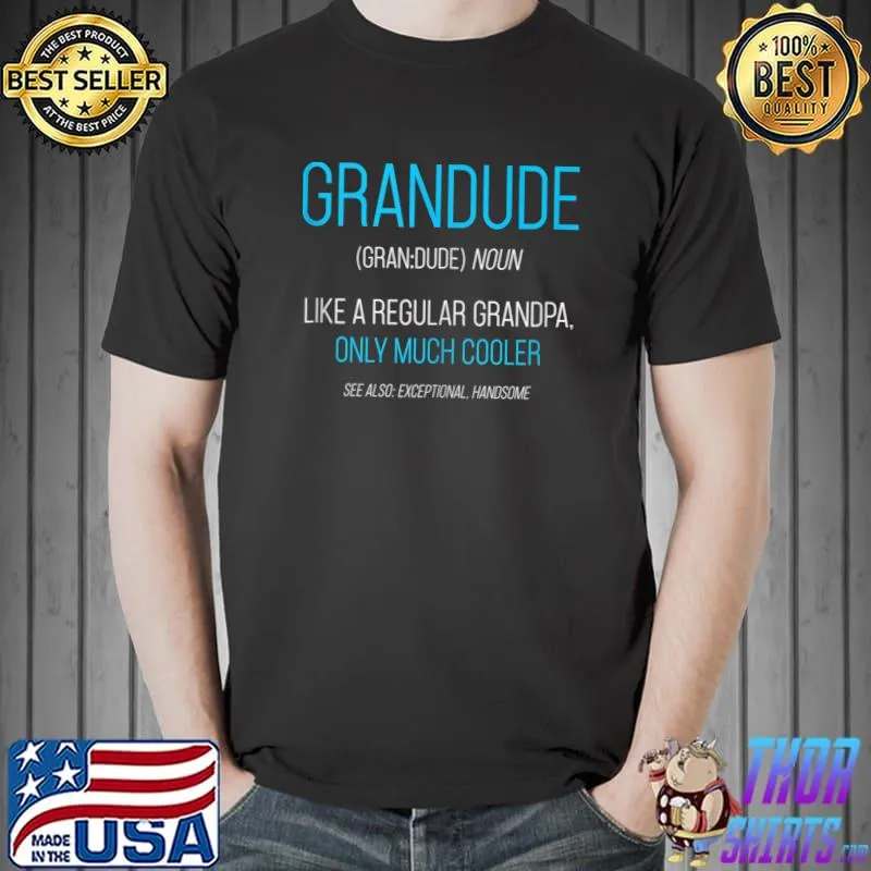 Grandude Gift Like A Regular Grandpa Definition Cooler T-shirt