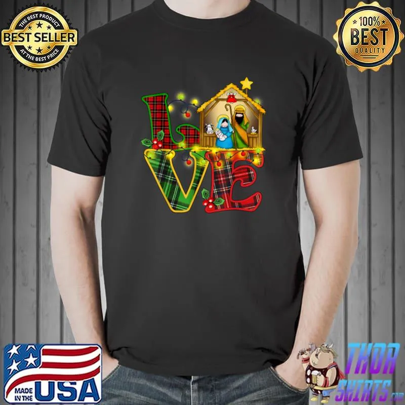 Happy Christmas Love Nativity Laurie Furnell XMas Women Kids T-Shirt Unisex