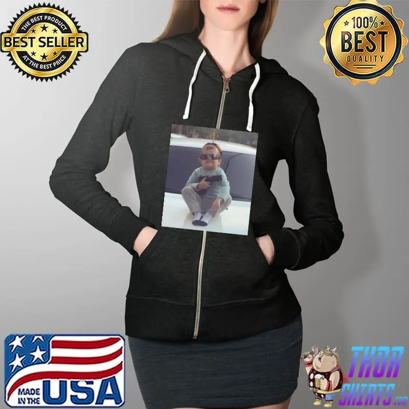 Hasbulla Unisex T-Shirt Full Zip Hooded
