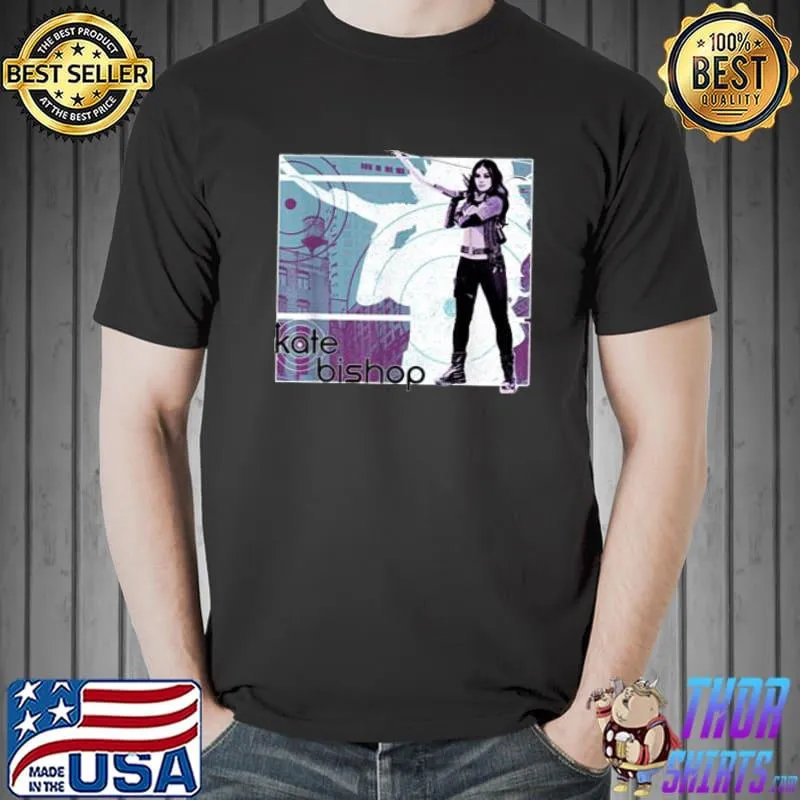 Hawkeye Kate Bishop Halftone Character Poster Marvel Shirt Unisex