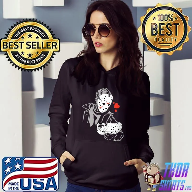 Horror Halloween Love Story Funny Scary Valentines T- Hoodie