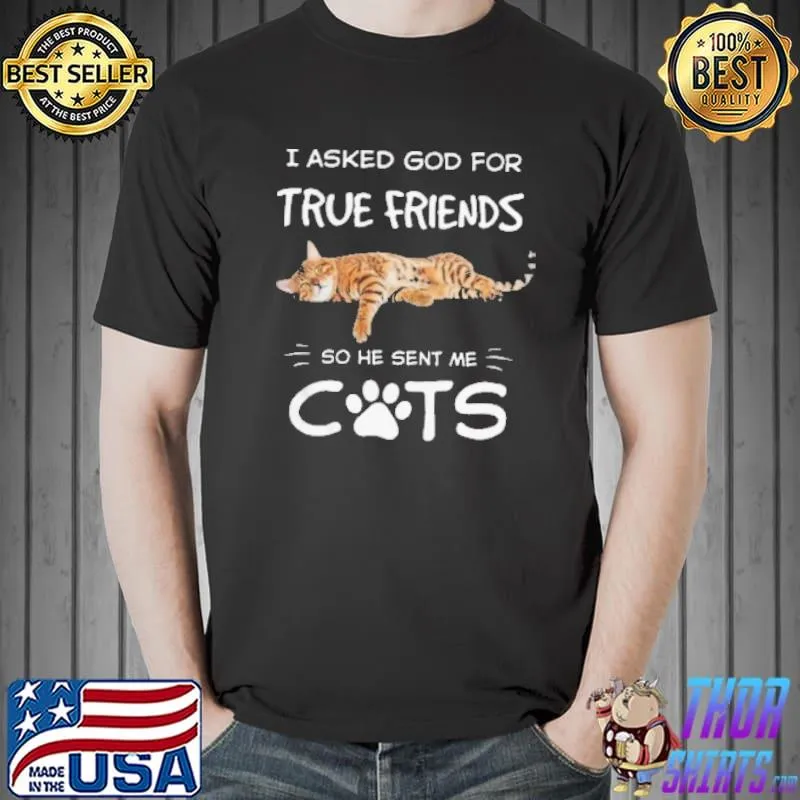 I Asked God For True Friends Shirt Unisex