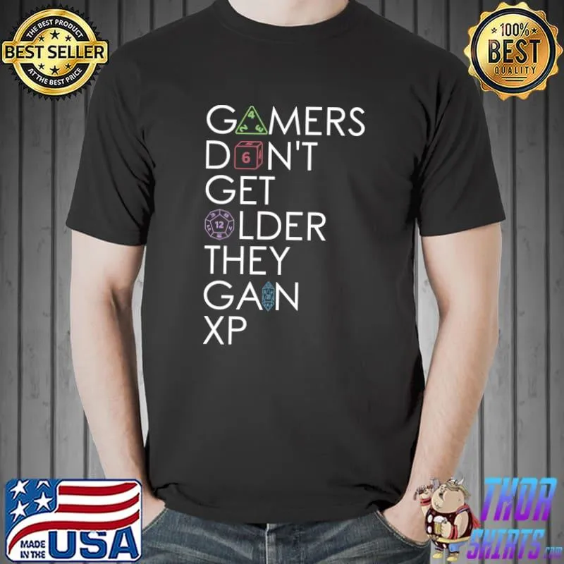 I Don't Get Older I Level Up Novelty Gamer T- Unisex
