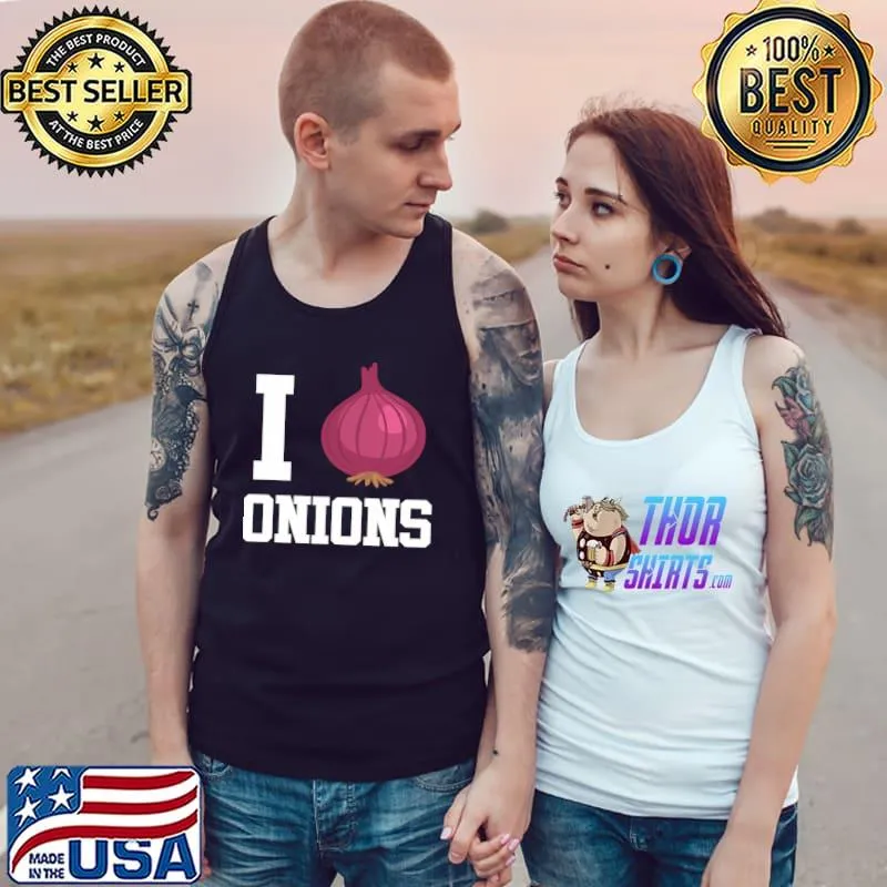 I Love Onions Onion Vegetable Chef Cooking Kitchen T- Tank Top