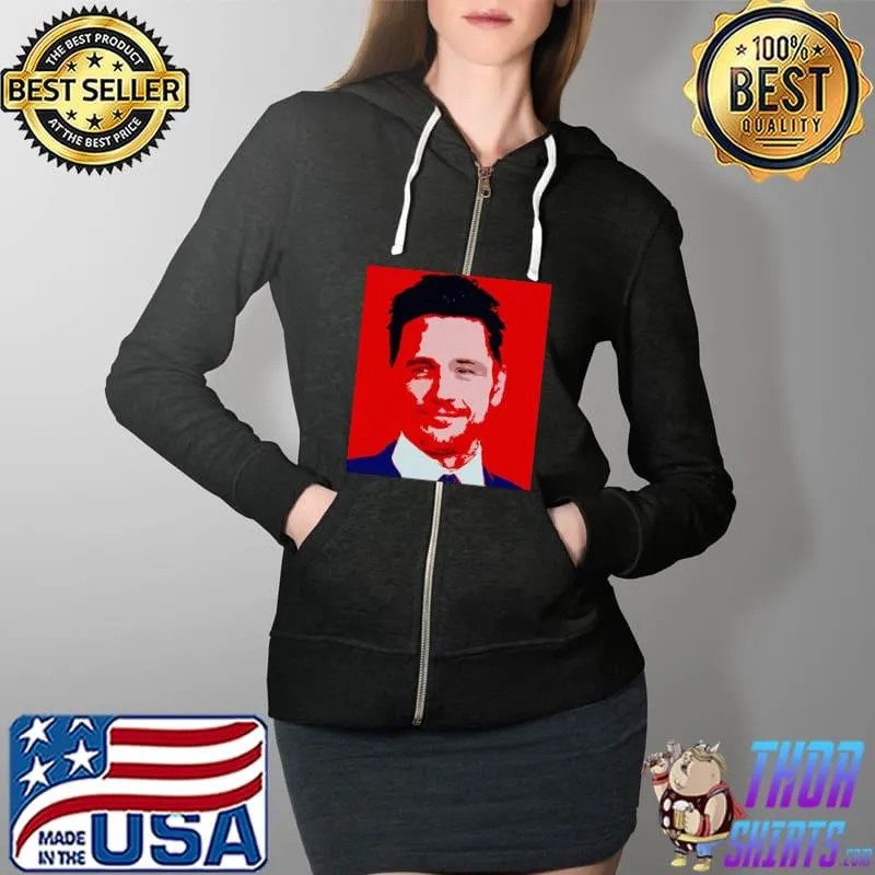 James Franco Vintage Shirt Full Zip Hooded