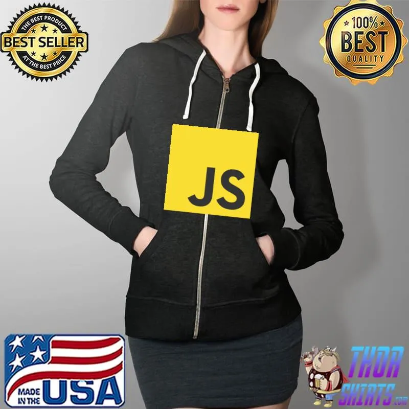 JavaScript JS React AngularJS Vue.js Node.js Programmer Geek T- Full Zip Hooded