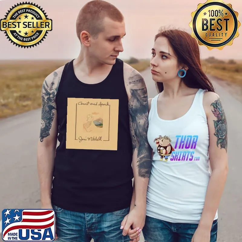 Joni Mitchell Court And Spark Album Cover Shirt Tank Top